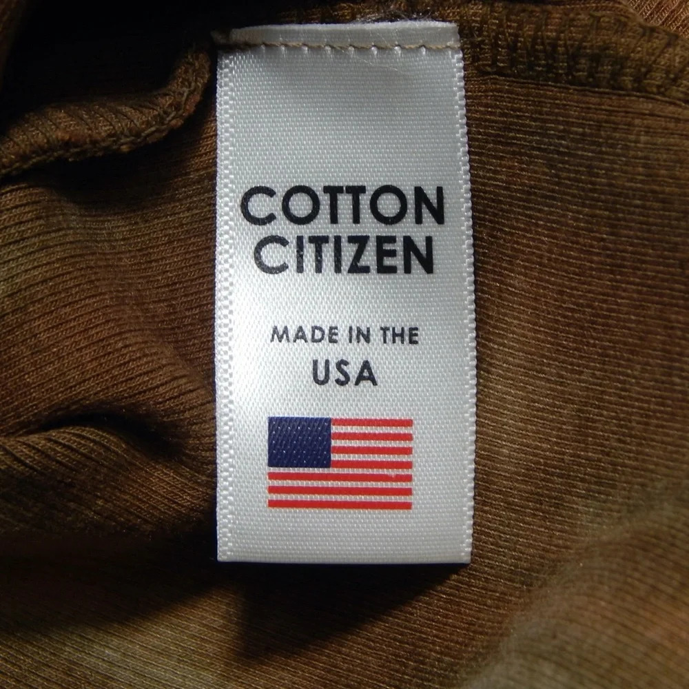 COTTON CITIZEN Tie Dye VERONA Midi Dress Beige Brown Ribbed Tank Size XS NWT - Picture 5 of 6